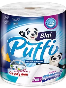 Ręcznik Papierowy Puffi Bigi 2W 1 Rolka