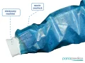 Fartuch Medyczny Jednorazowy Podfoliowany 40g 10 sztuk Panamedica Fartuchy wiązane na troki.webp