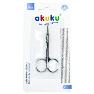 Bezpieczne Nożyczki do Paznokci dla Niemowląt Akuku – Zaokrąglone Końcówki