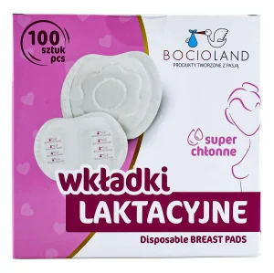 Wkładki laktacyjne Bocioland 100 szt. – Chłonne i wydajne