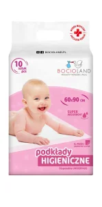 Podkłady Jednorazowe Bocioland 60x90 cm z Paskami – 10 szt.