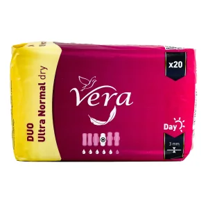 Podpaski Ultracienkie VERA Ultra Normal DRY Ze Skrzydełkami 20 sztuk