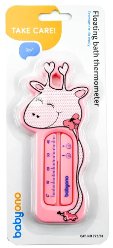 Termometr do kąpieli BabyOno żyrafa różowa.webp