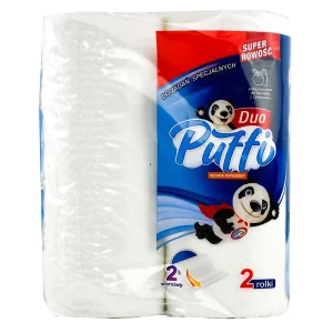 Ręcznik Papierowy Celulozowy Puffi Duo – 2 Warstwy Klejone – 2 Rolki